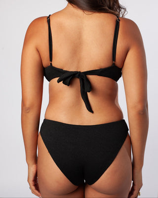 Devi U-Wire Black Bikini Top and bottoms Back