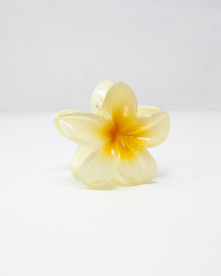 White Tropical Flower Hair Claw