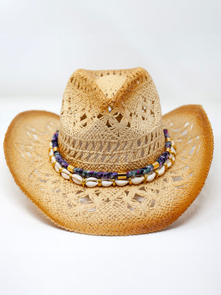 Coastal Cowgirl Straw Hat - Purple - Serei Swim