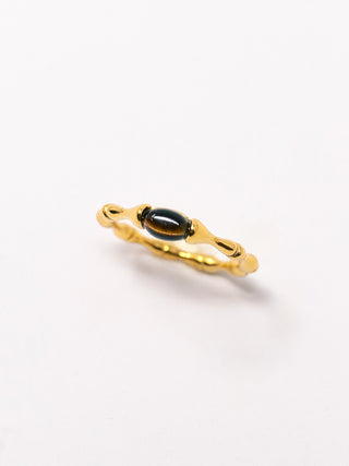 Tiger Eye Bamboo Ring