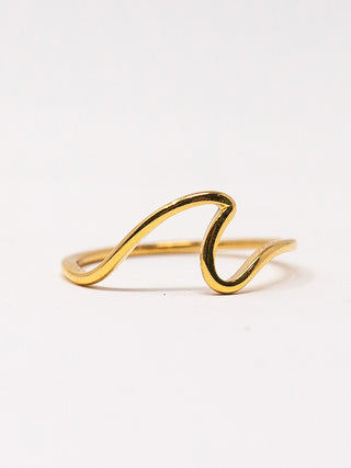 Gold Wave Ring - Serei Swim