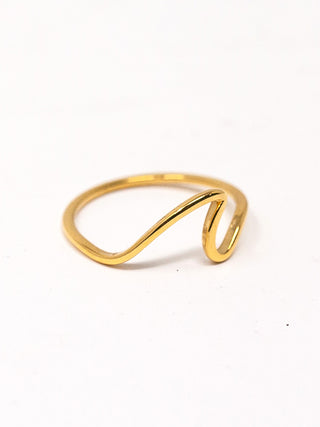 Gold Wave Ring