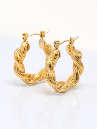 Twist Hoop Earrings