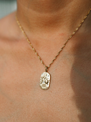 Aquarius Zodiac Necklace