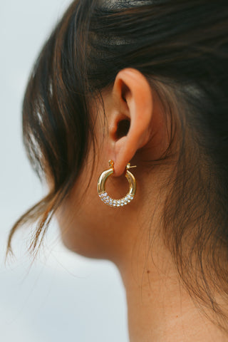 Shimmer Hoop Earrings - Serei Swim