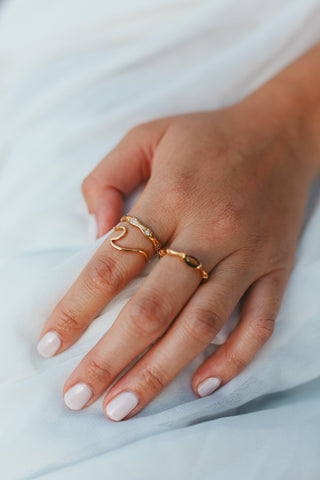 Gold Wave Ring