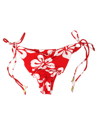 AKARA bottoms - Red Hibiscus