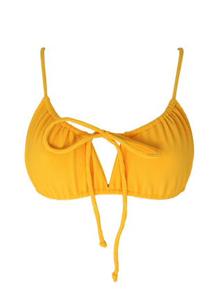 MALY top - Ribbed Yellow