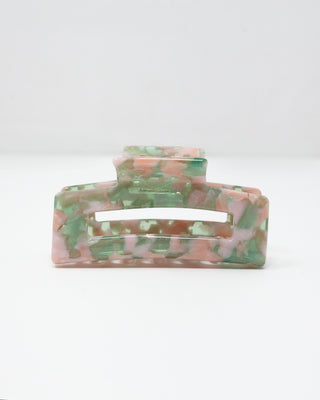 Multicolor Green Pink Hair Claw - Serei Swim