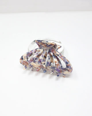 Multicolor Purple Tortoise Hair Claw - Serei Swim