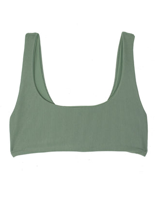 DARA top - Ribbed Sage - Serei Swim