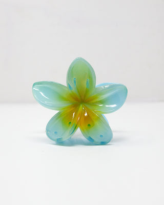 Blue Tropical Flower Hair Claw - Serei Swim