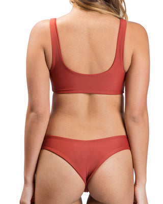 DARA top - Burnt Sienna - Serei Swim