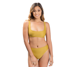 DARA top - Mustard - Serei Swim