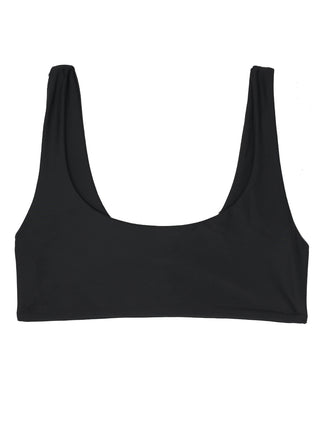 DARA Scoop Neck Bikini - Black - Serei Swim