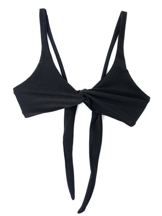 SOVANNA top - Ribbed Black - Serei Swim